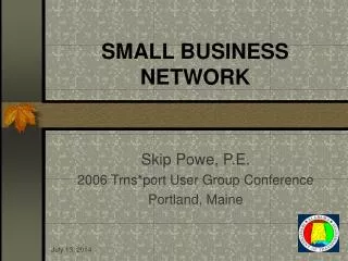 SMALL BUSINESS NETWORK