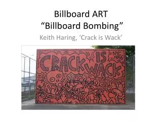 Billboard ART “Billboard Bombing”
