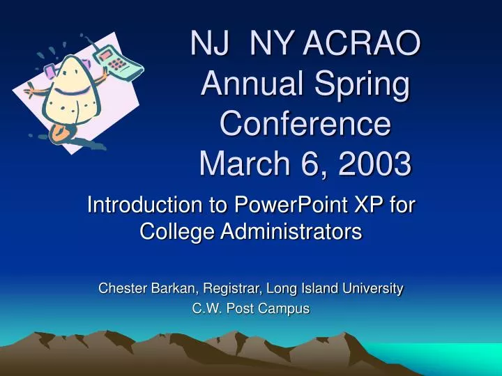 nj ny acrao annual spring conference march 6 2003
