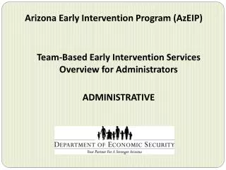 Arizona Early Intervention Program (AzEIP)