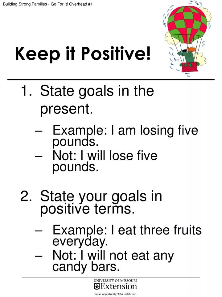 keep it positive