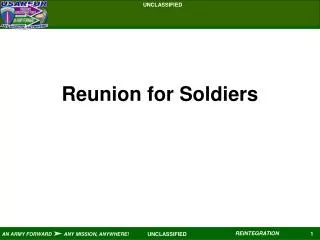 Reunion for Soldiers