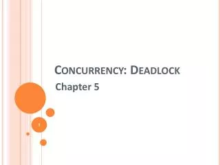 Concurrency: Deadlock