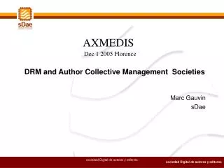 DRM and Author Collective Management Societies