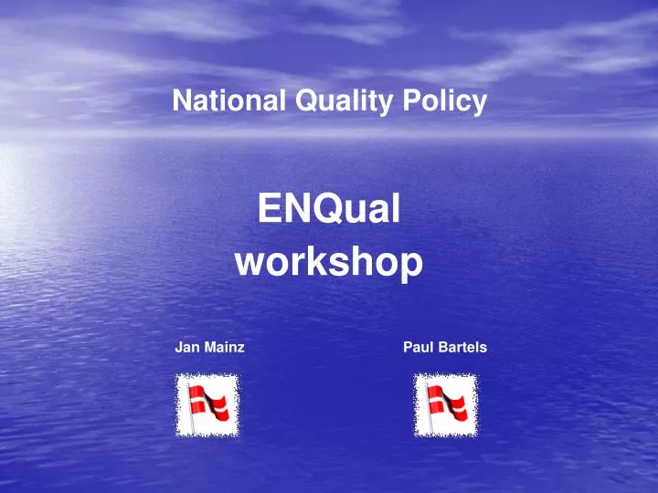 national quality policy