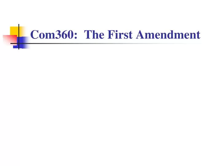 com360 the first amendment