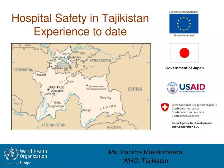 hospital safety in tajikistan experience to date
