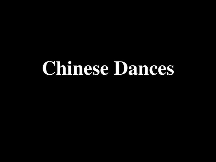 chinese dances