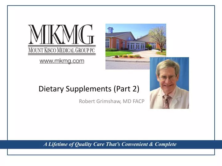 dietary supplements part 2