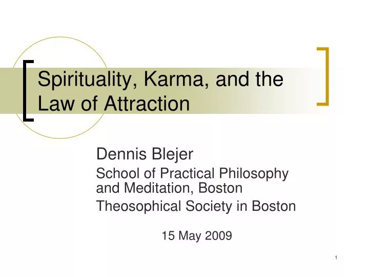 spirituality karma and the law of attraction