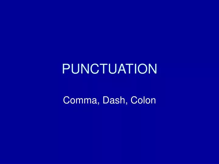 punctuation