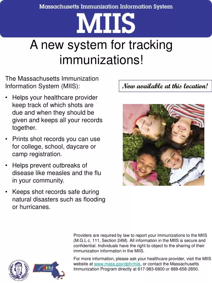 a new system for tracking immunizations