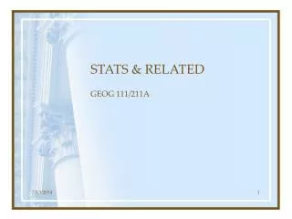 STATS &amp; RELATED