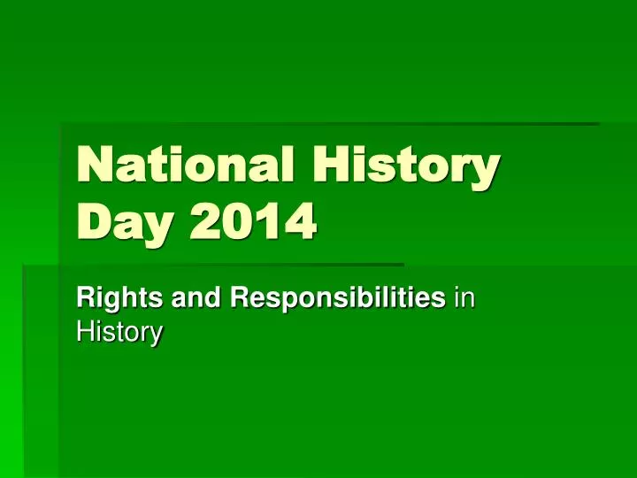 national history day 2014