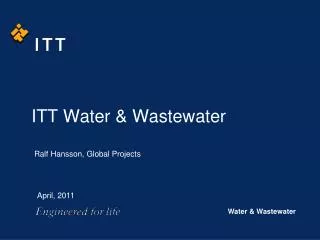 ITT Water &amp; Wastewater