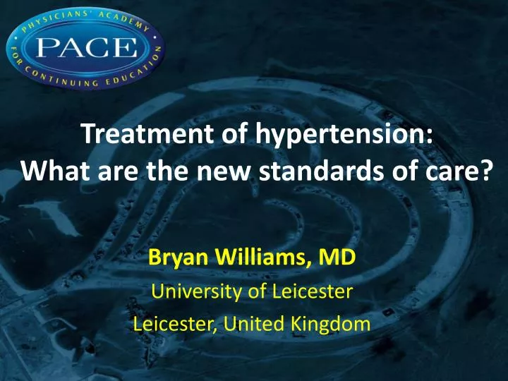 treatment of hypertension what are the new standards of care