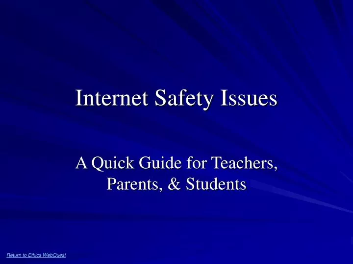 internet safety issues