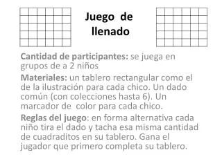 juego de llenado