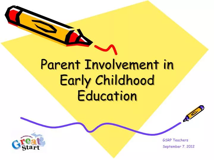 parent involvement in early childhood education