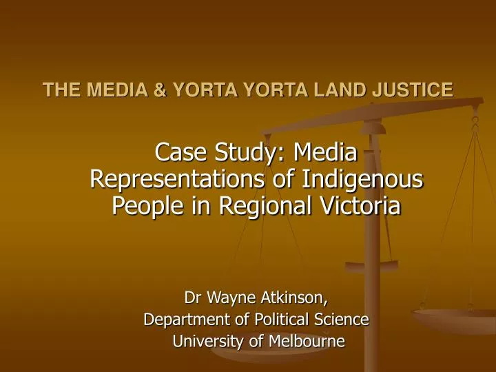 the media yorta yorta land justice