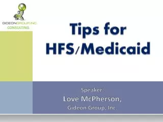 Tips for HFS/Medicaid