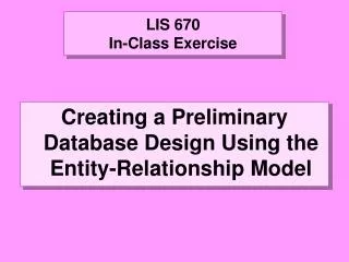 LIS 670 In-Class Exercise