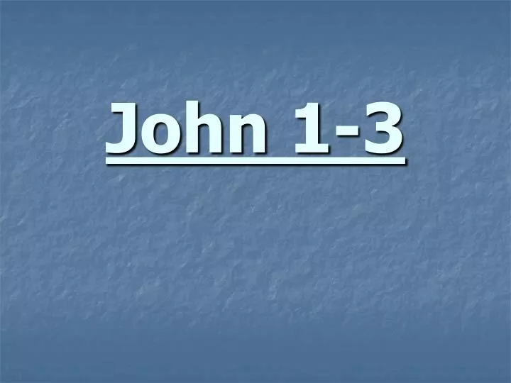 john 1 3
