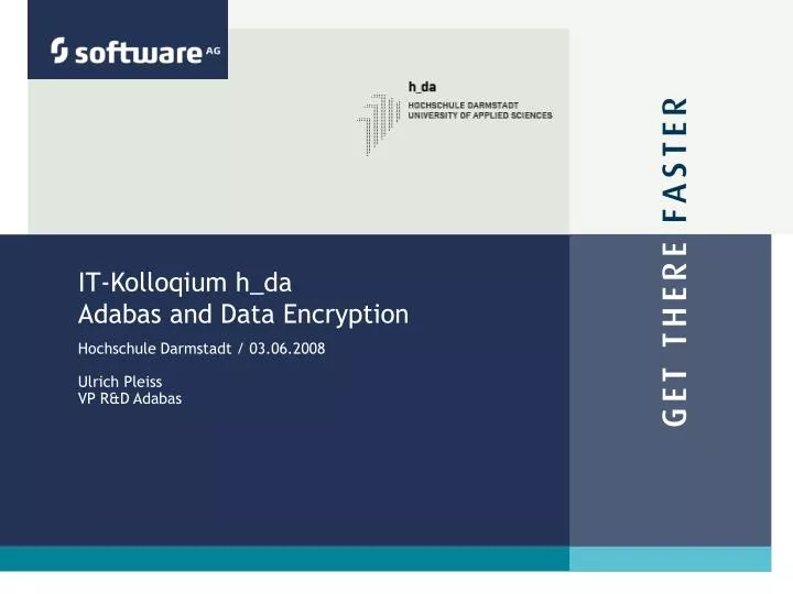 it kolloqium h da adabas and data encryption