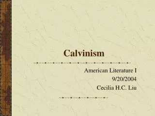 Calvinism