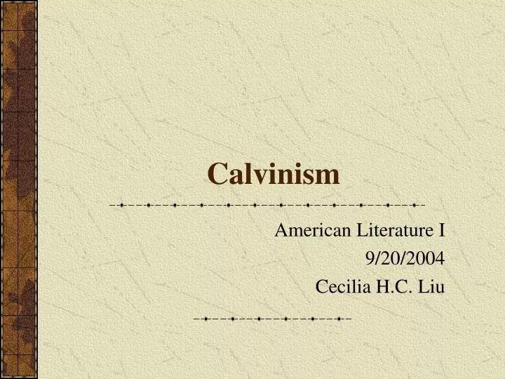 calvinism