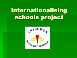 Internationalising schools project