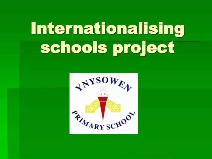 internationalising schools project