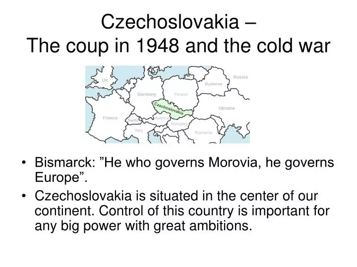 czechoslovakia the coup in 1948 and the cold war