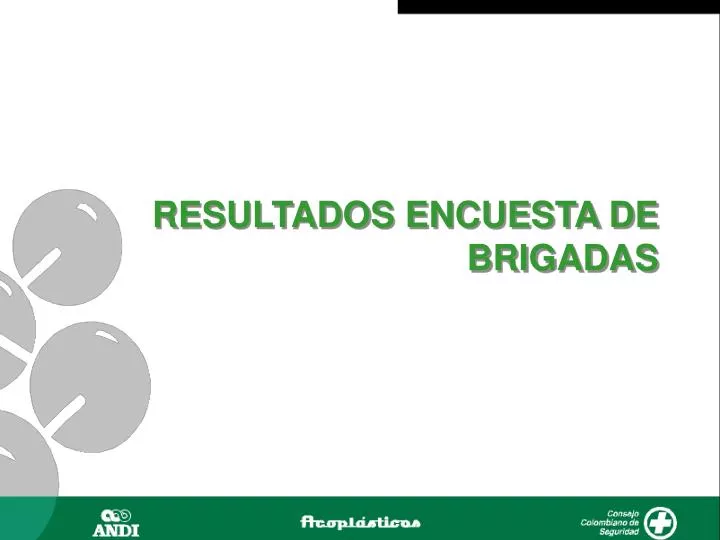 resultados encuesta de brigadas