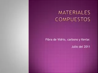 materiales compuestos