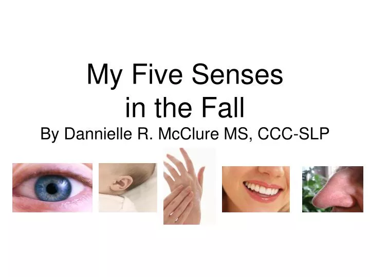 my five senses in the fall by dannielle r mcclure ms ccc slp