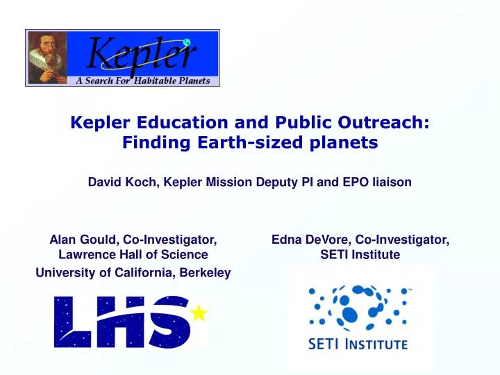 kepler education and public outreach finding earth sized planets