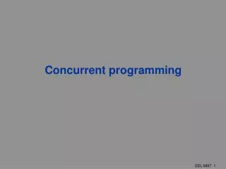 Concurrent programming