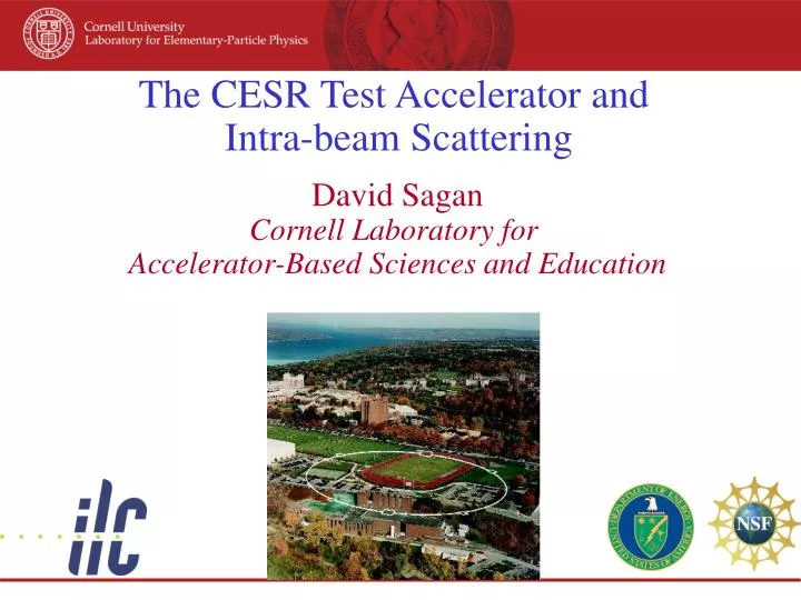 the cesr test accelerator and intra beam scattering