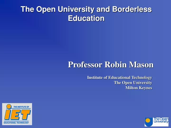 the open university and borderless education
