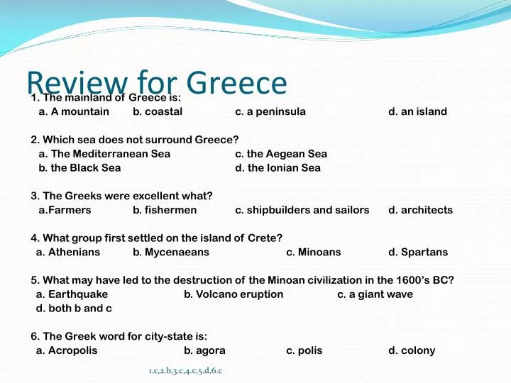 review for greece