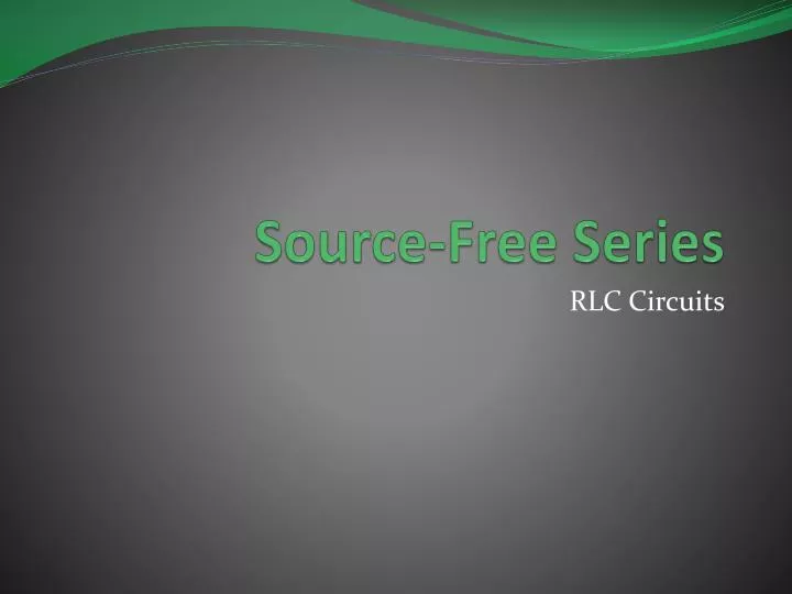 source free series