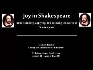 Joy in Shakespeare understanding, applying, and enjoying the works of Shakespeare