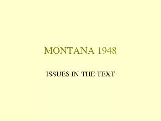 MONTANA 1948