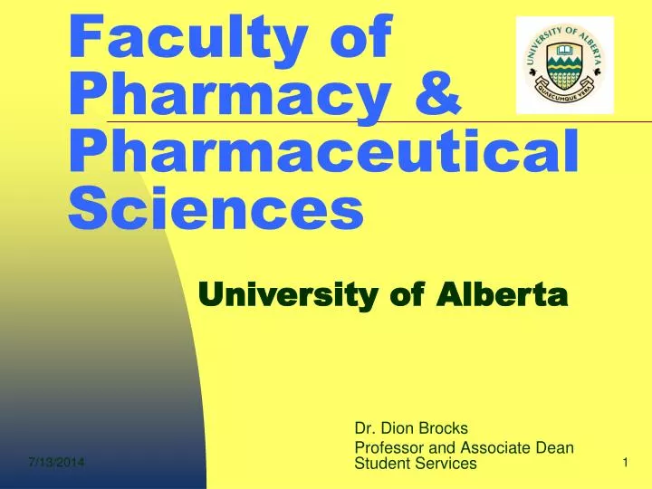 faculty of pharmacy pharmaceutical sciences