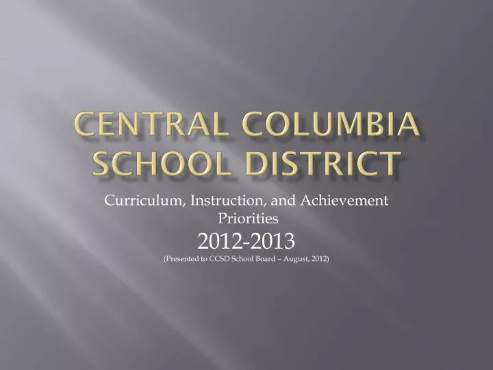 central columbia school district