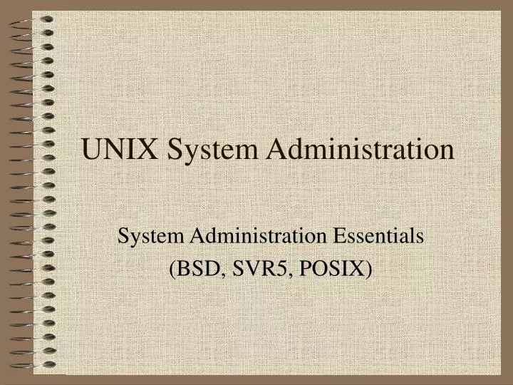 unix system administration