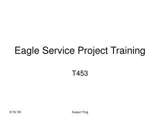 Eagle Service Project Training