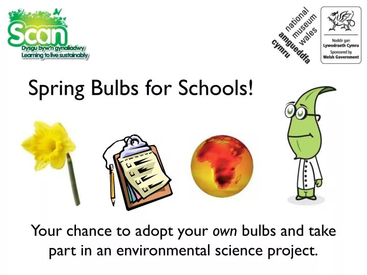 your chance to adopt your own bulbs and take part in an environmental science project