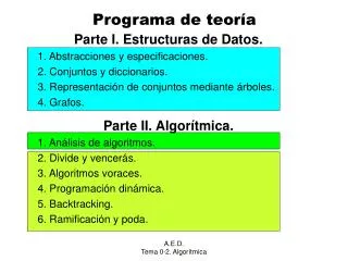 programa de teor a